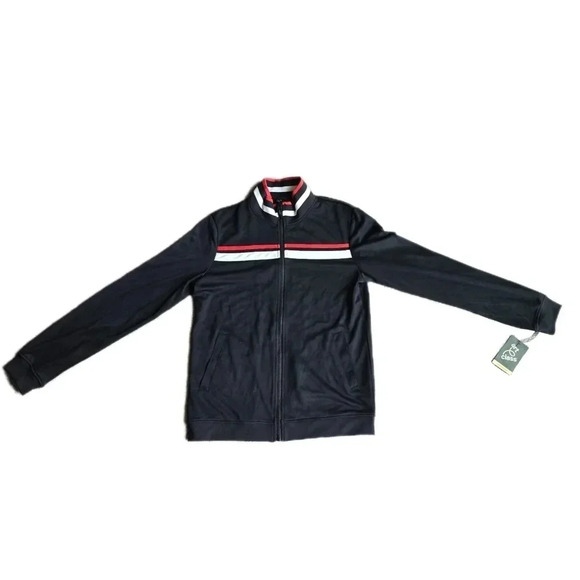 Art Class, Size XL, Boys Striped Black Track Jacket - Picture 1 of 8